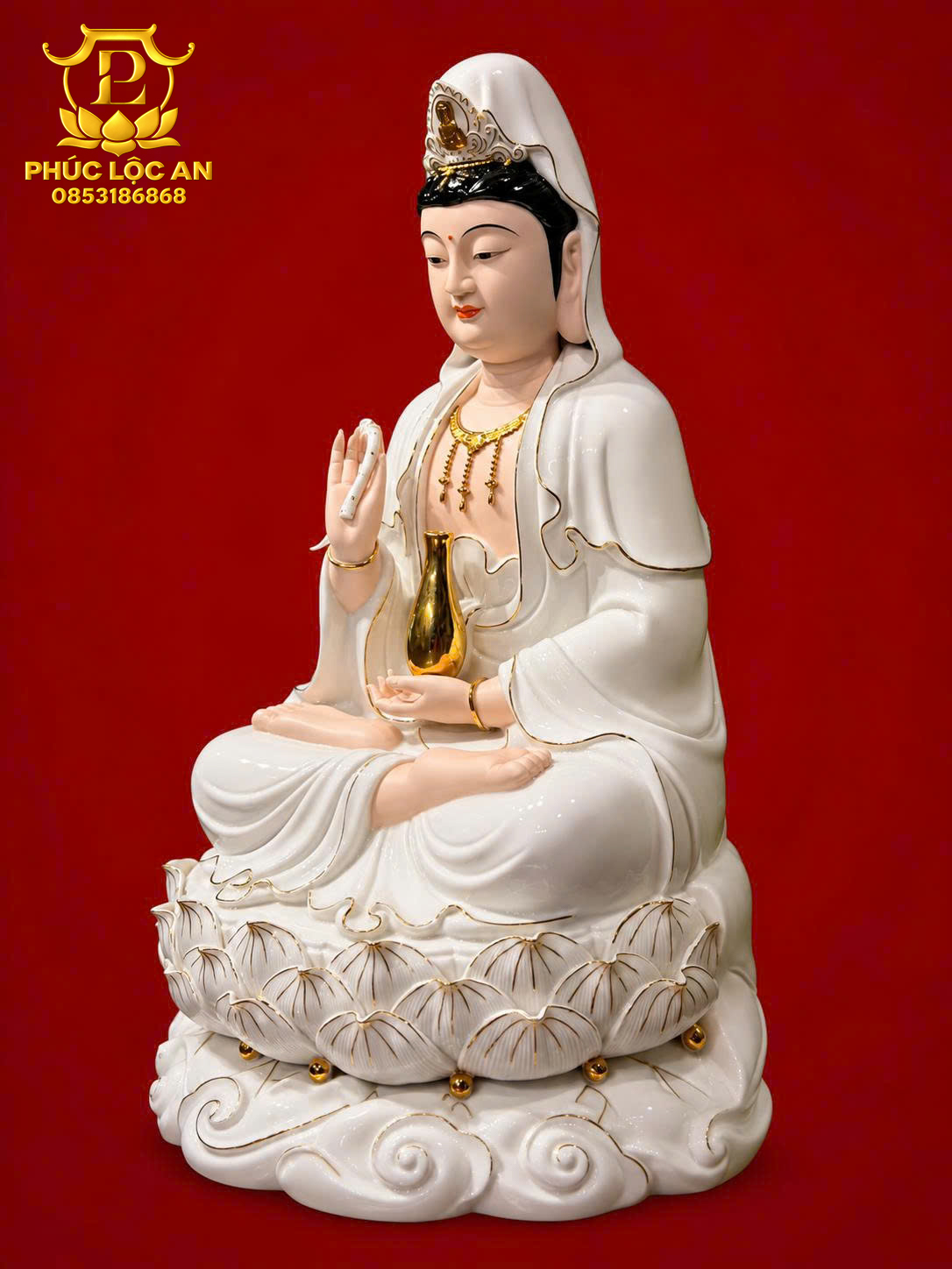 Quan Âm viền vẽ vàng